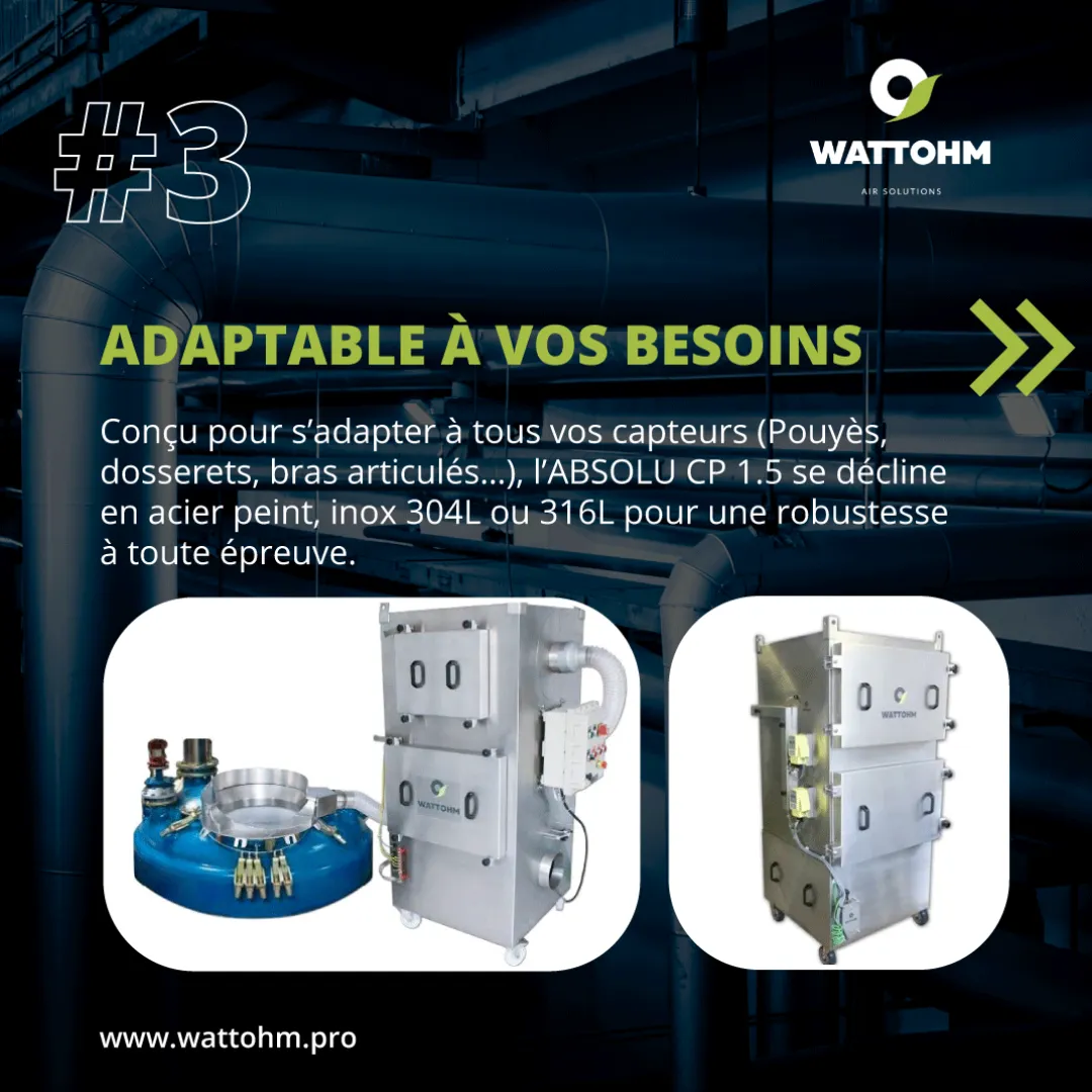 L'Absolu CP est adaptable à vos besoins